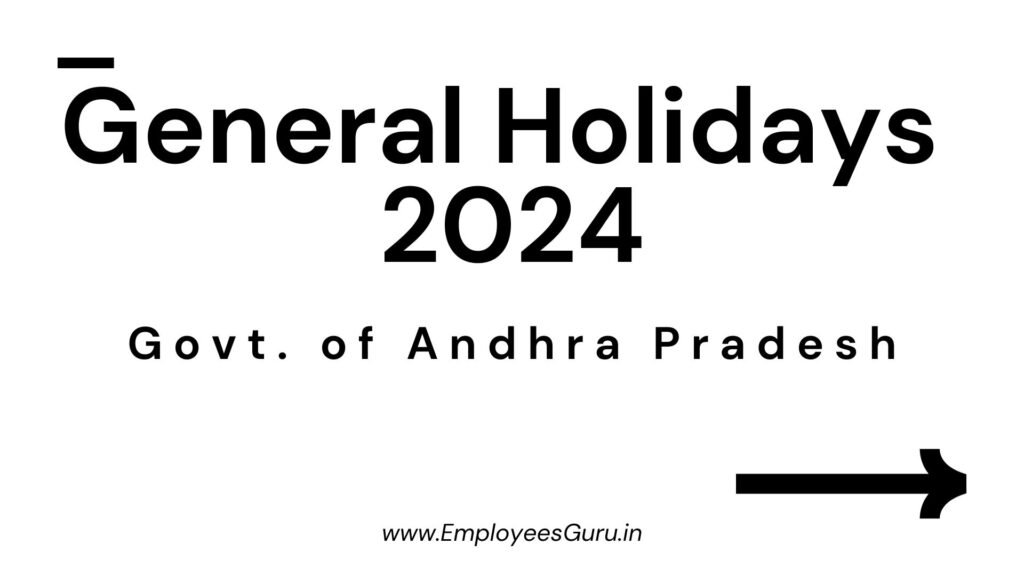 Andhra Pradesh Government General Holidays 2024